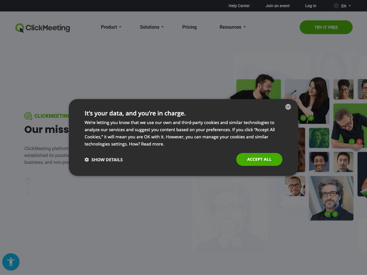 Clickmeeting screenshot