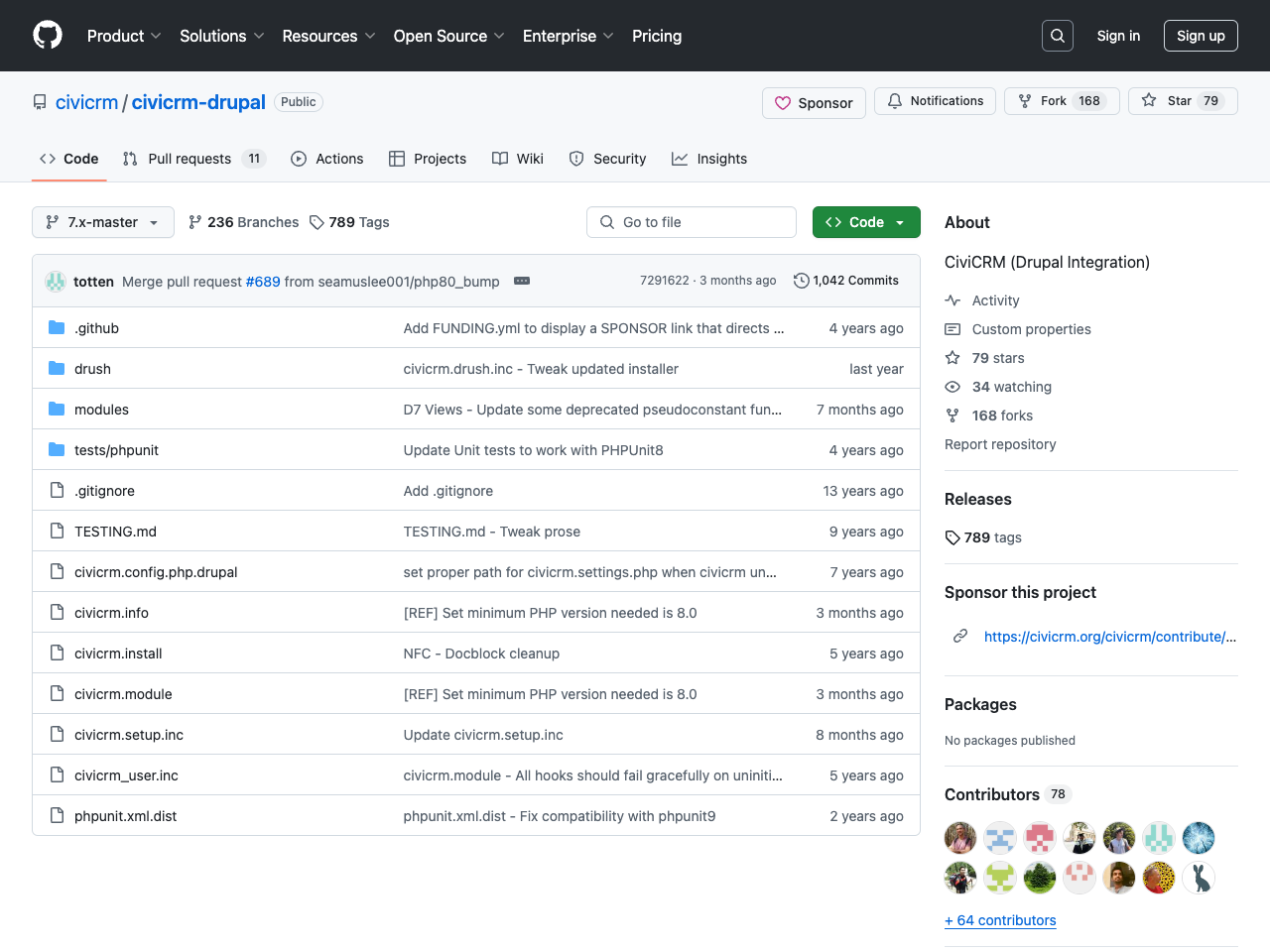 CiviCRM on Drupal 7 screenshot