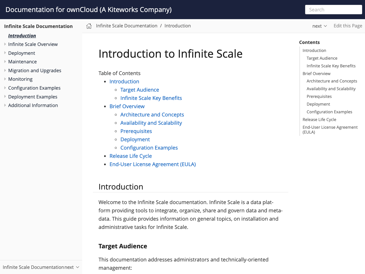 ownCloud Infinite Scale screenshot