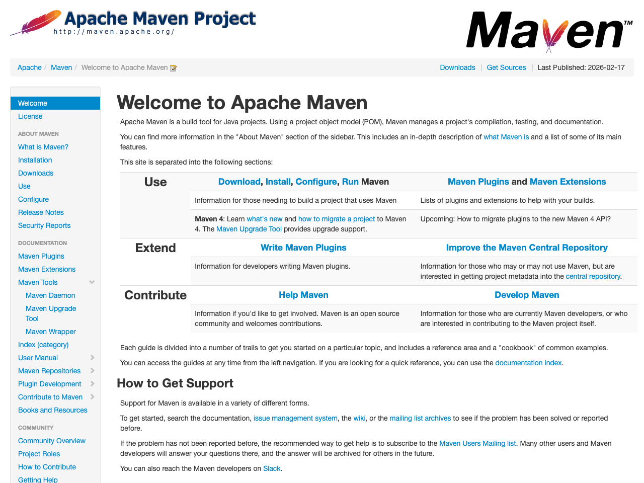 Apache Maven screenshot