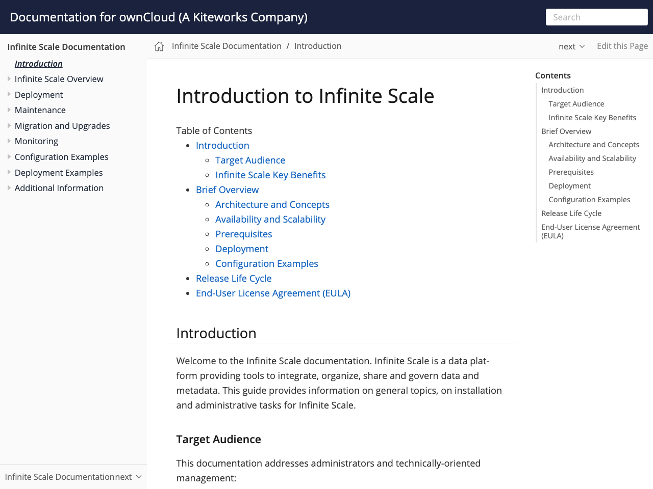 ownCloud Infinite Scale screenshot