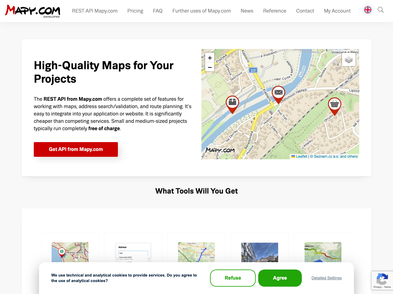 Mapy.cz screenshot