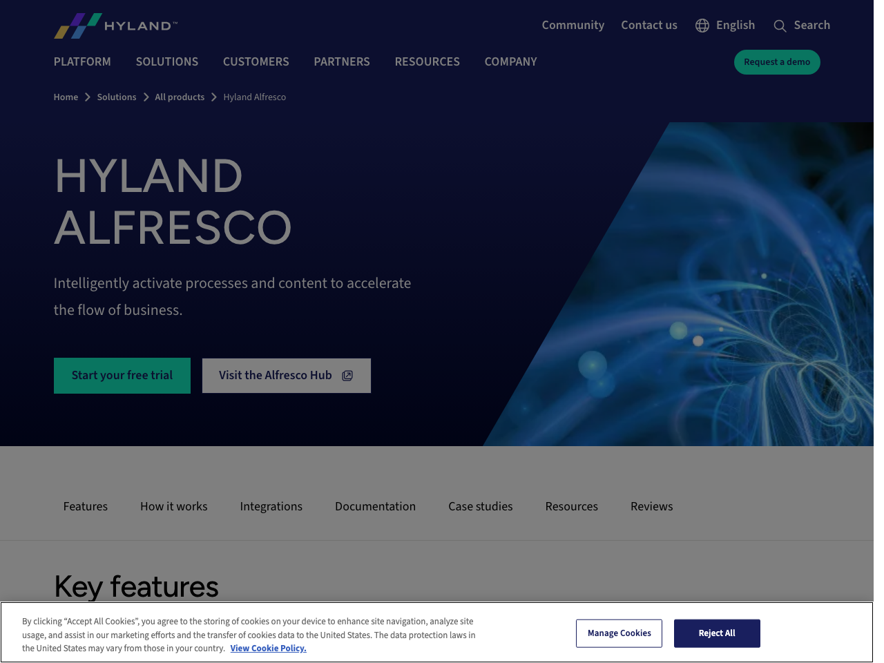 Alfresco Content Application screenshot