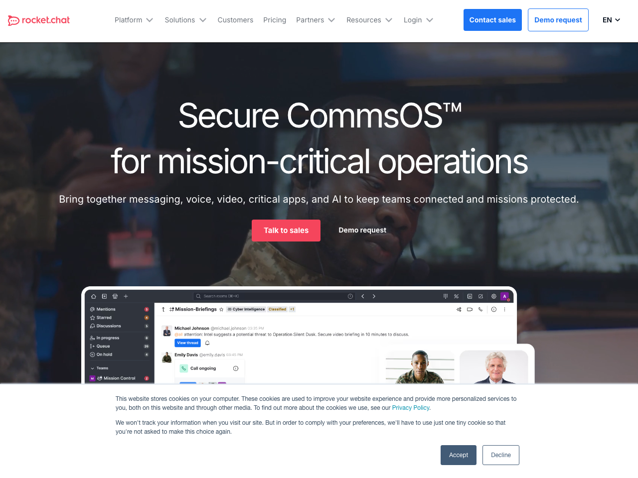 Rocketchat screenshot