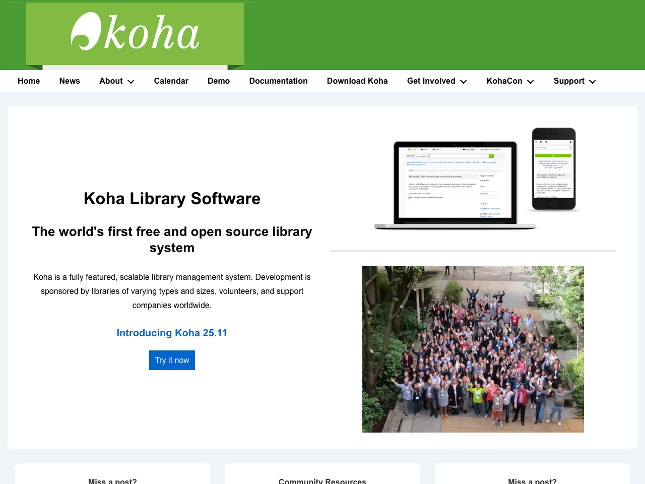 Koha screenshot