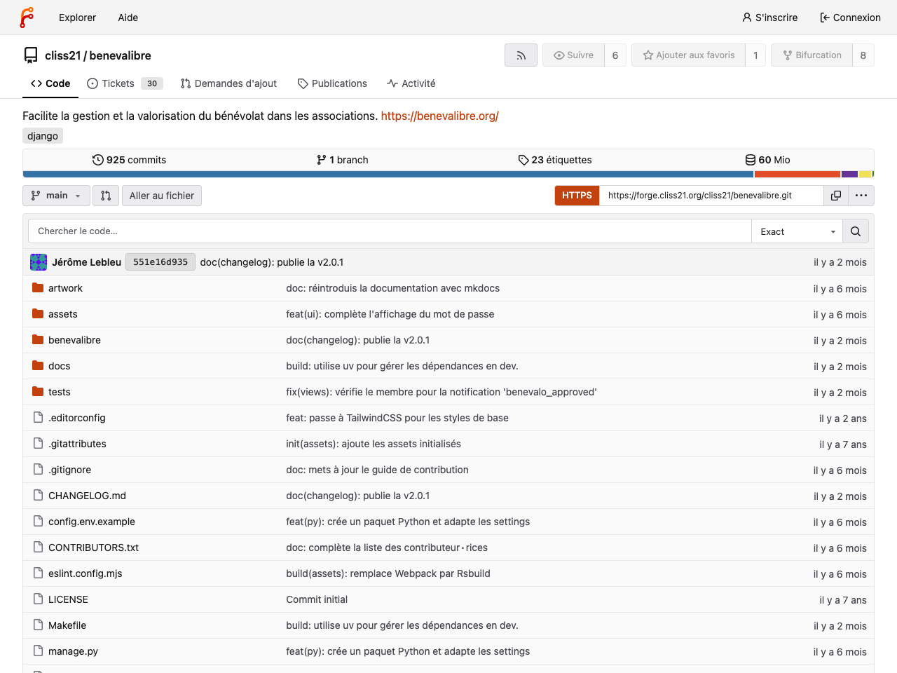 Bénévalibre screenshot