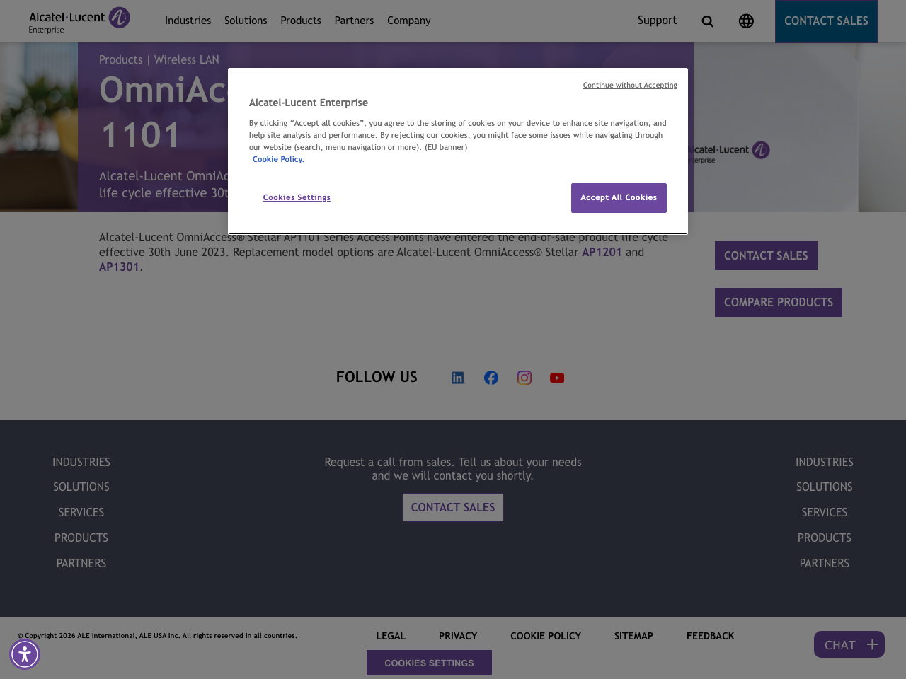 OmniAcess Stellar Access Points screenshot