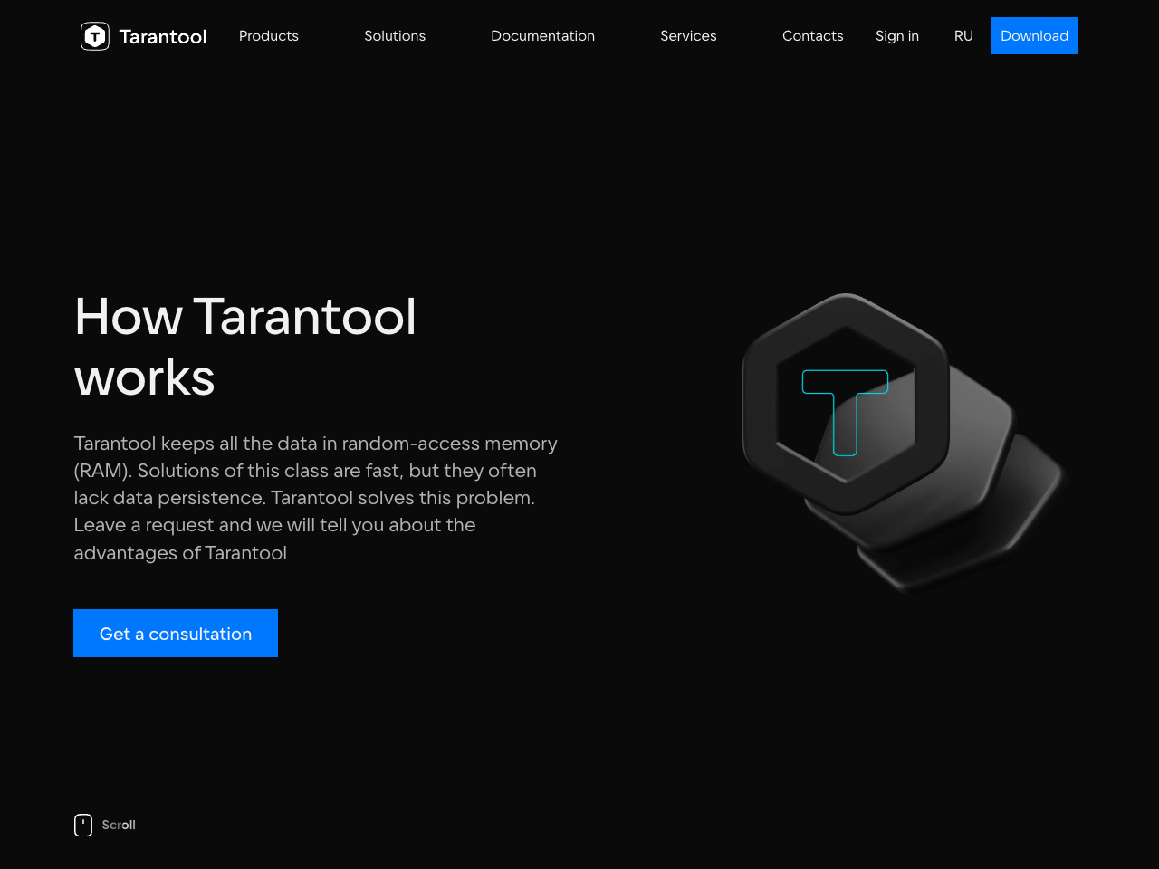 Tarantool screenshot