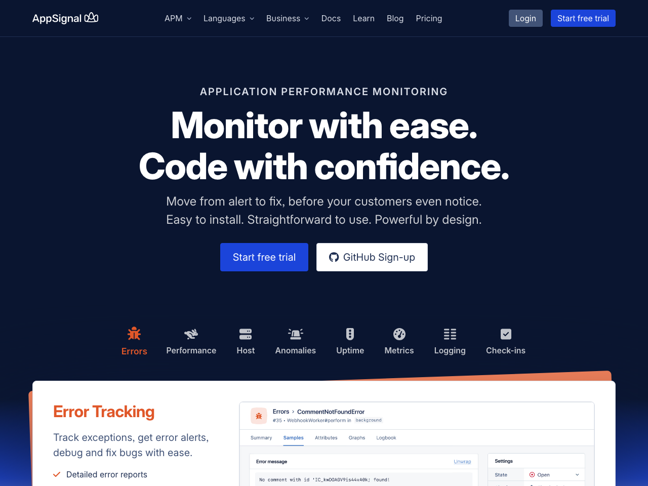 AppSignal screenshot