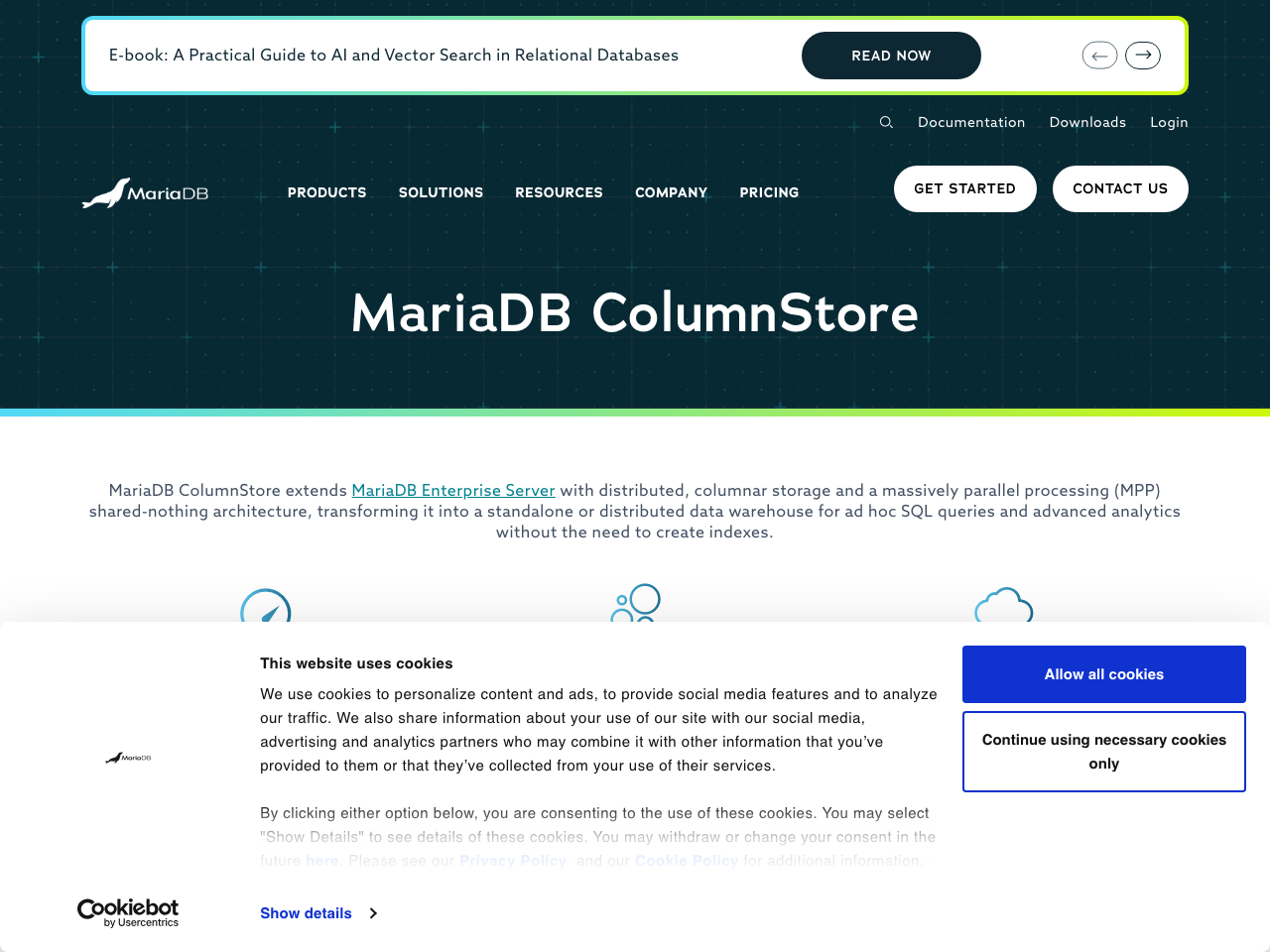 MariaDB ColumnStore screenshot