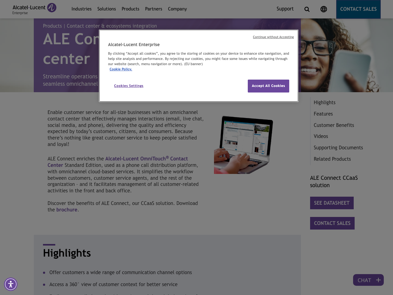 ALE Connect screenshot