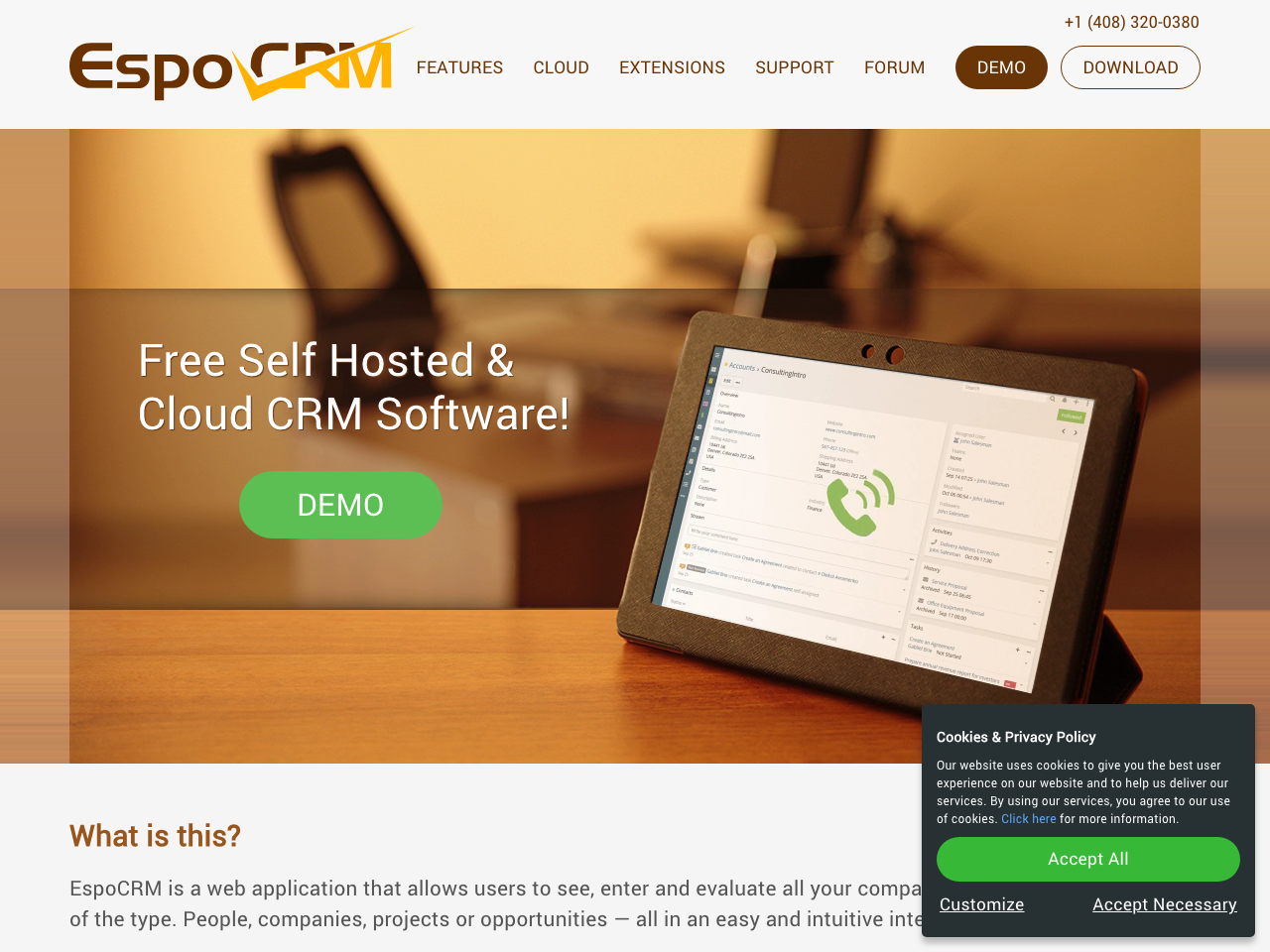 EspoCRM screenshot