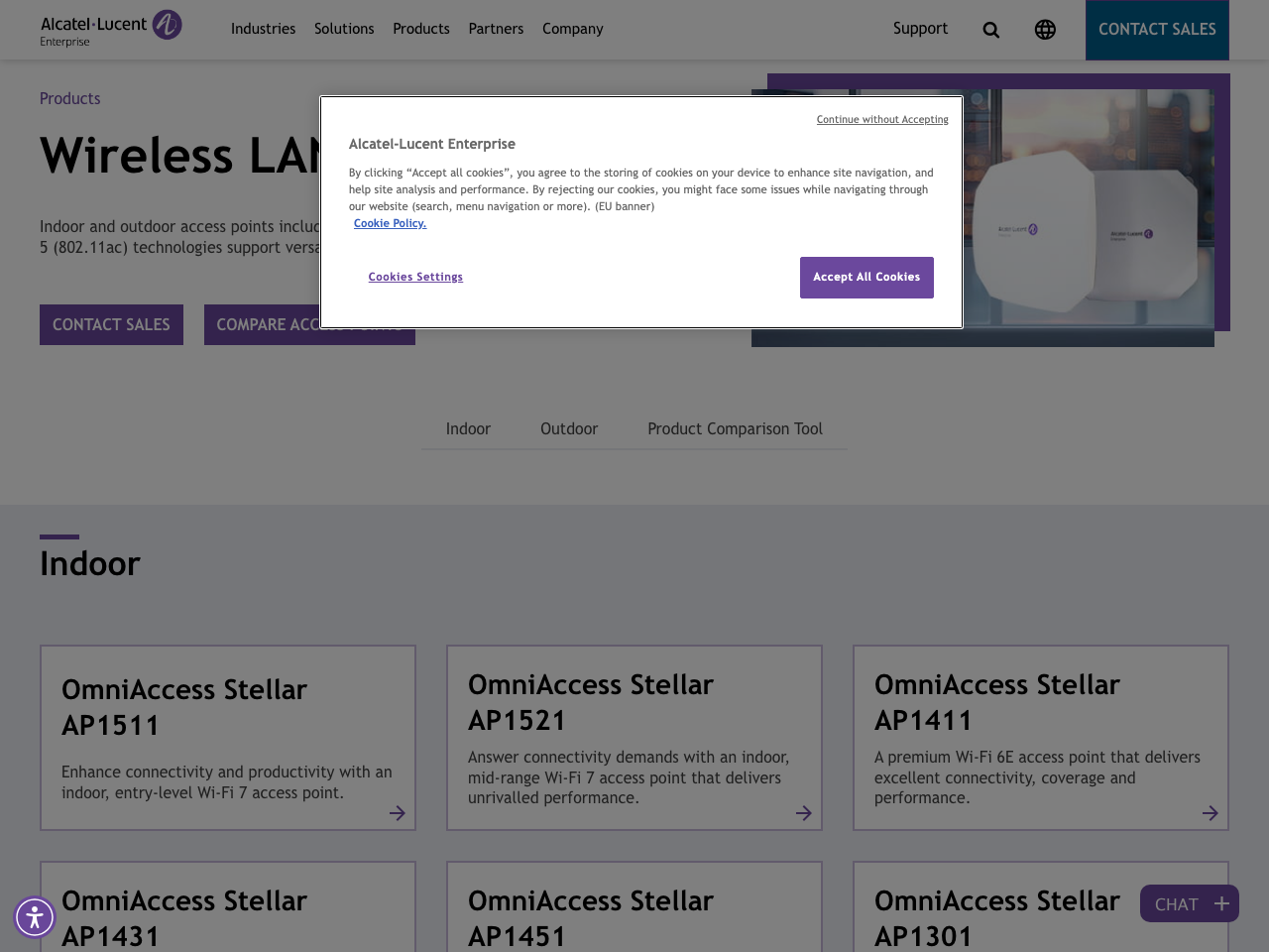OmniAcess Wireless Access Points screenshot