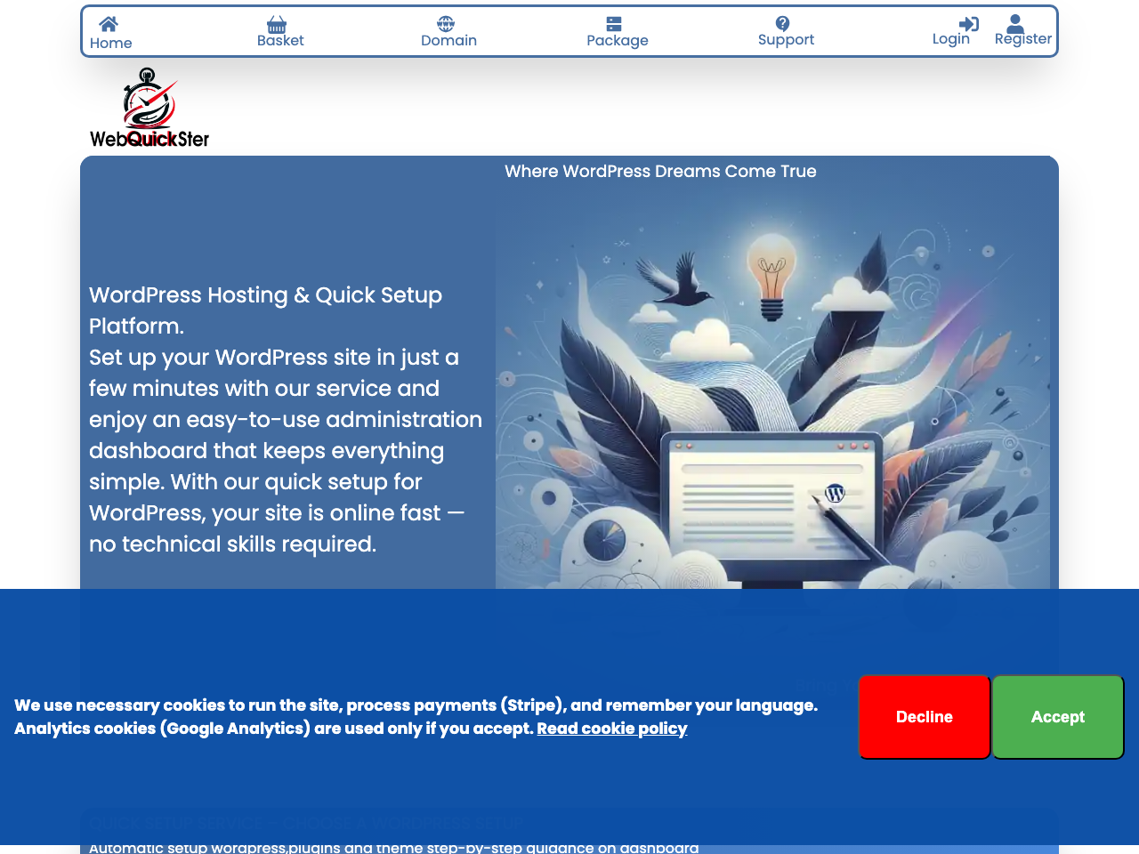 WebQuickster screenshot