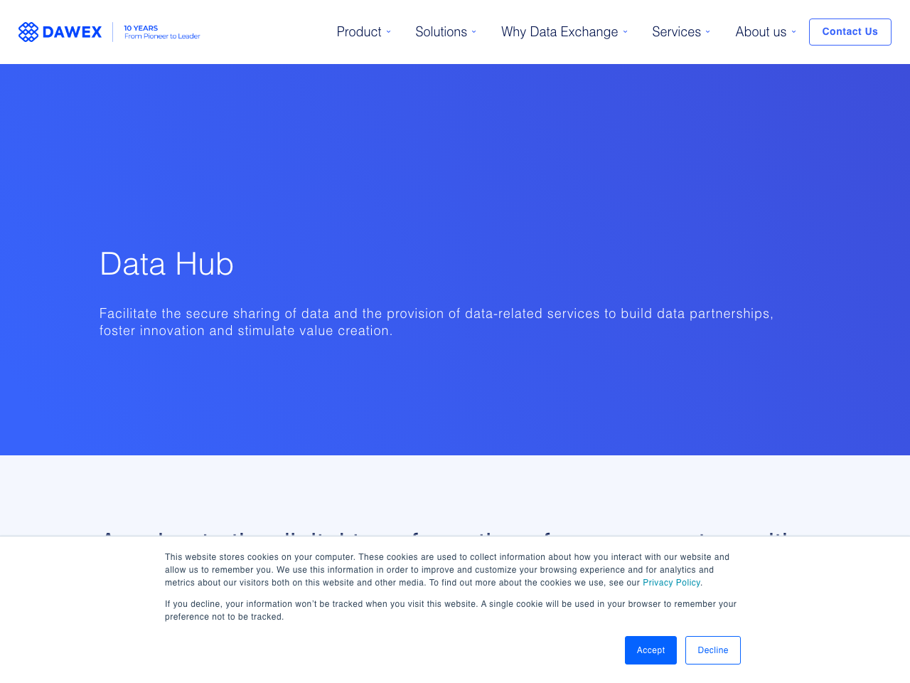 Data Hub screenshot