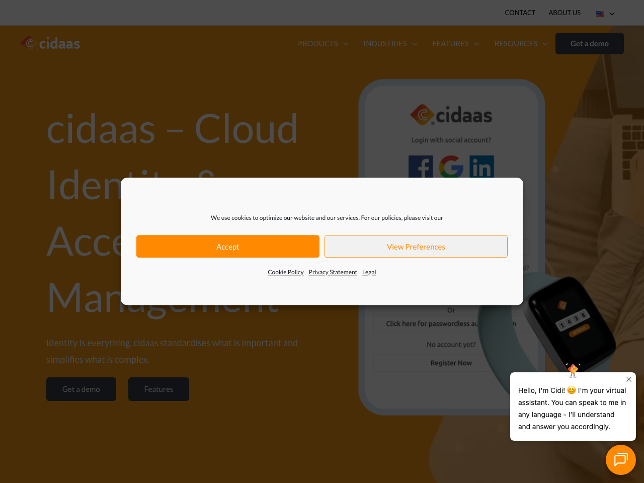 cidaas screenshot