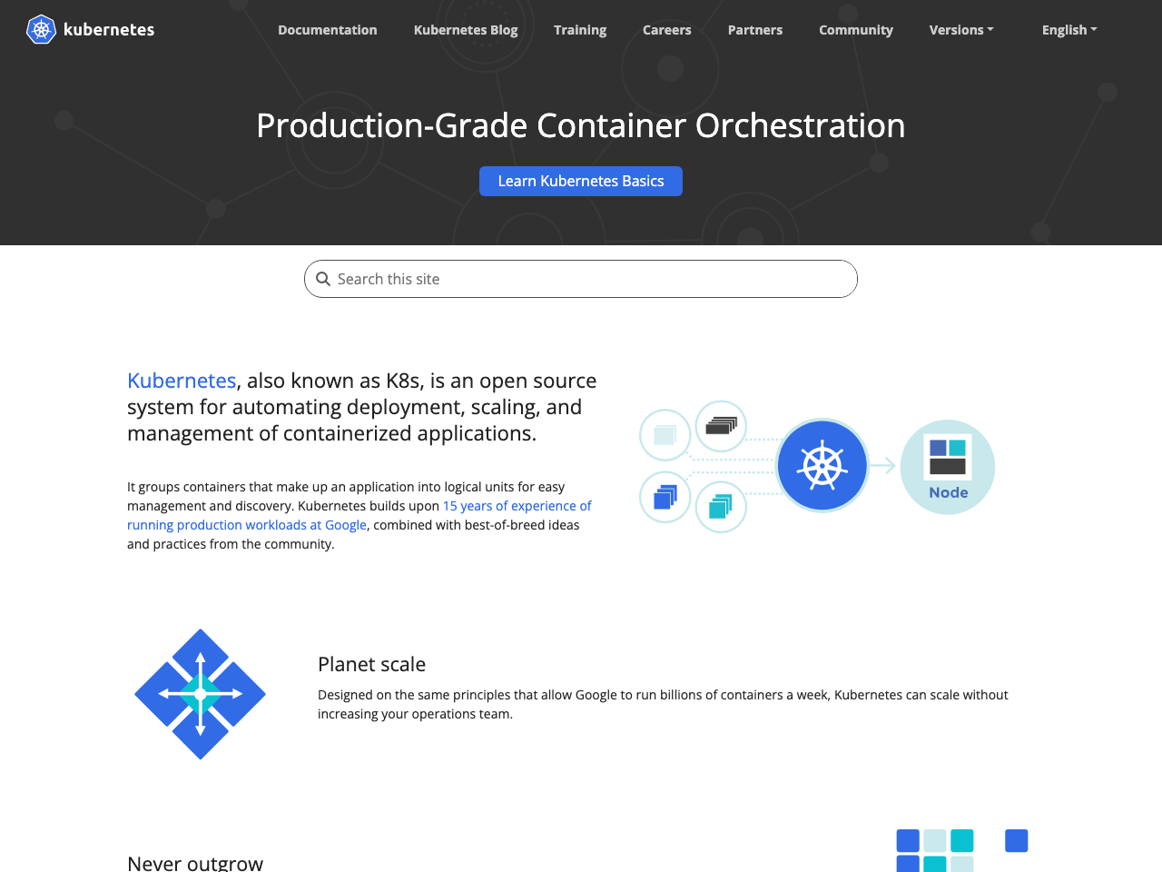 Kubernetes screenshot
