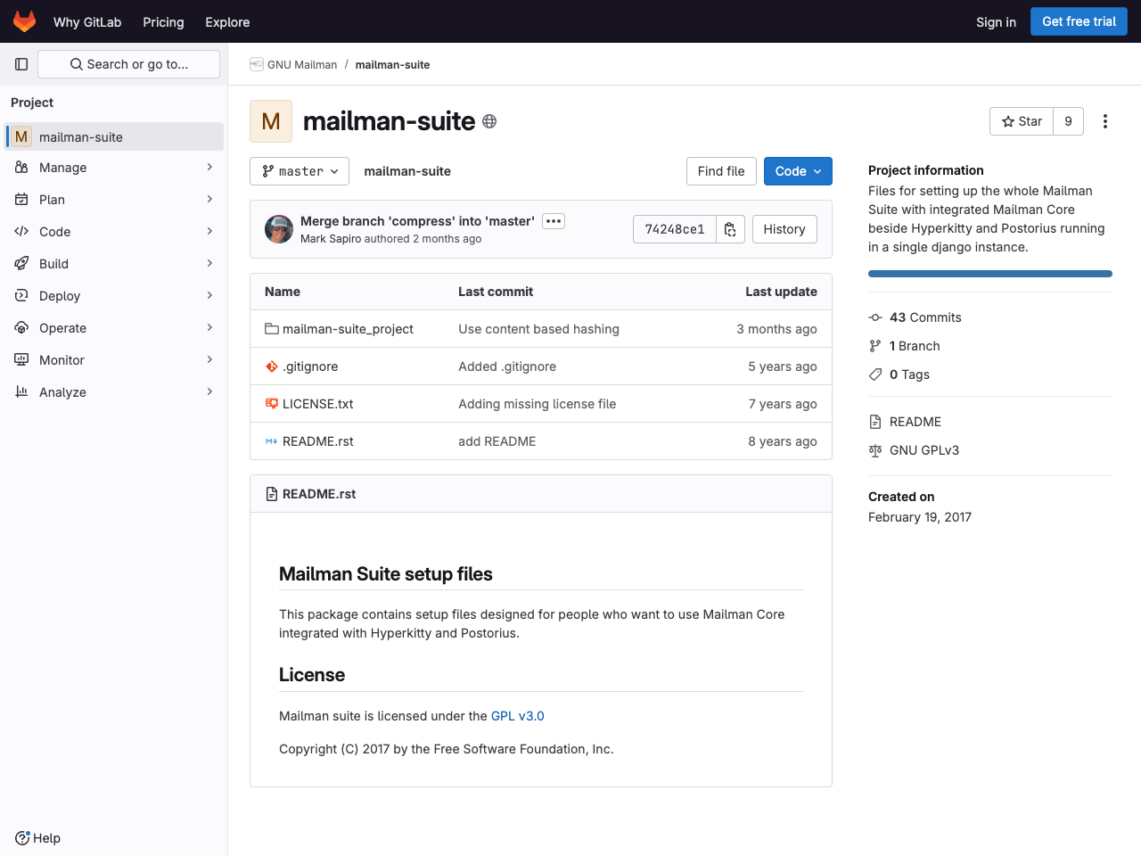 Mailman3 screenshot