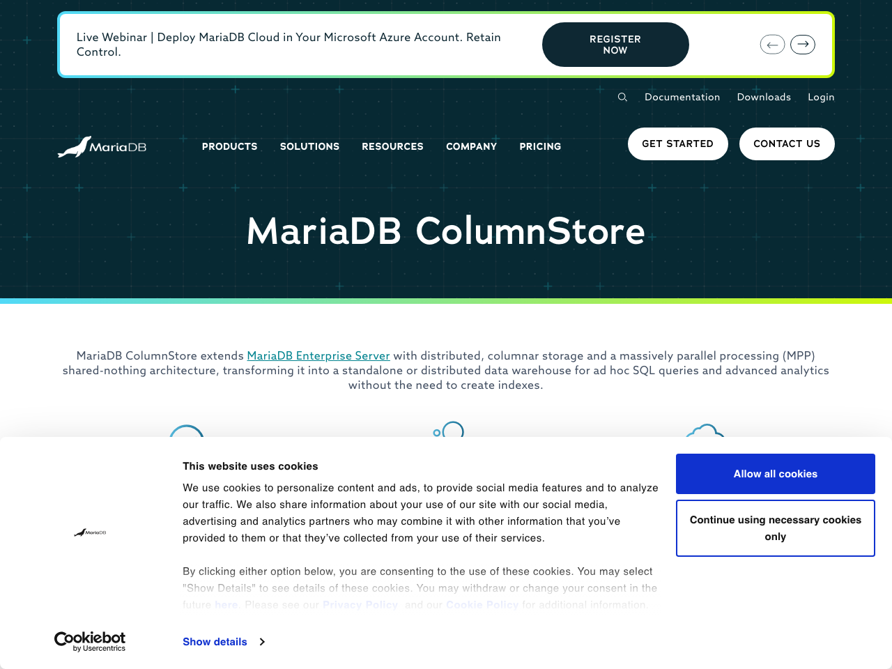 MariaDB ColumnStore screenshot