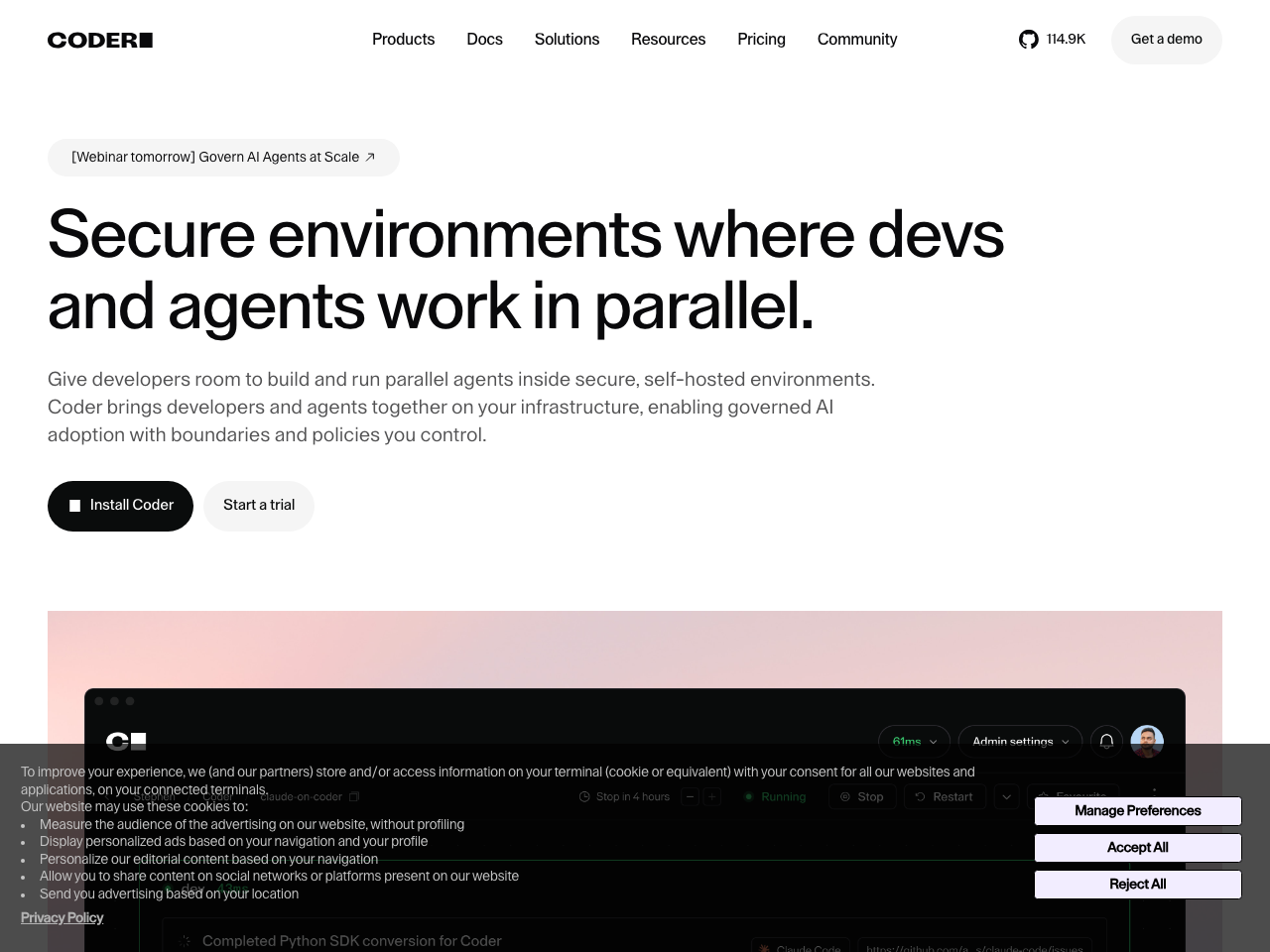 code-server screenshot