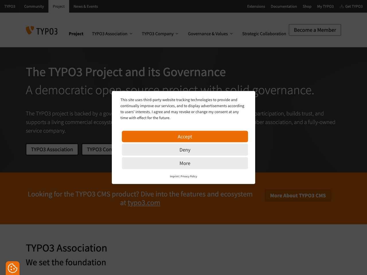 TYPO3 screenshot
