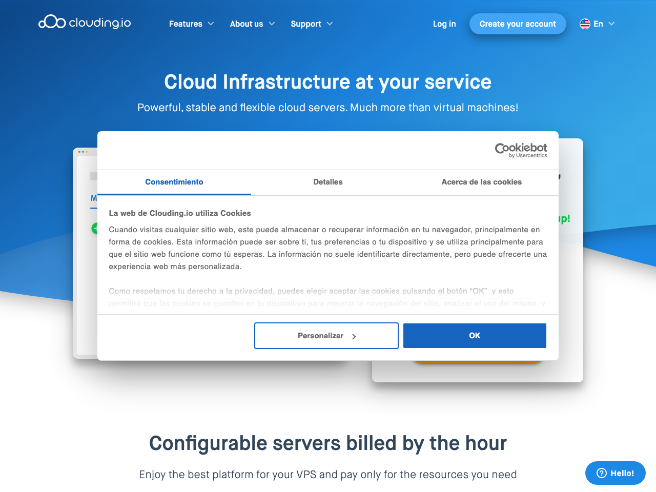 Clouding.io screenshot