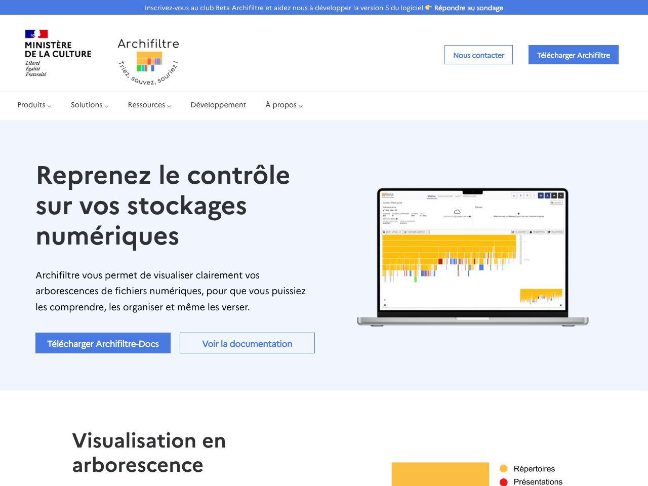 Archifiltre screenshot