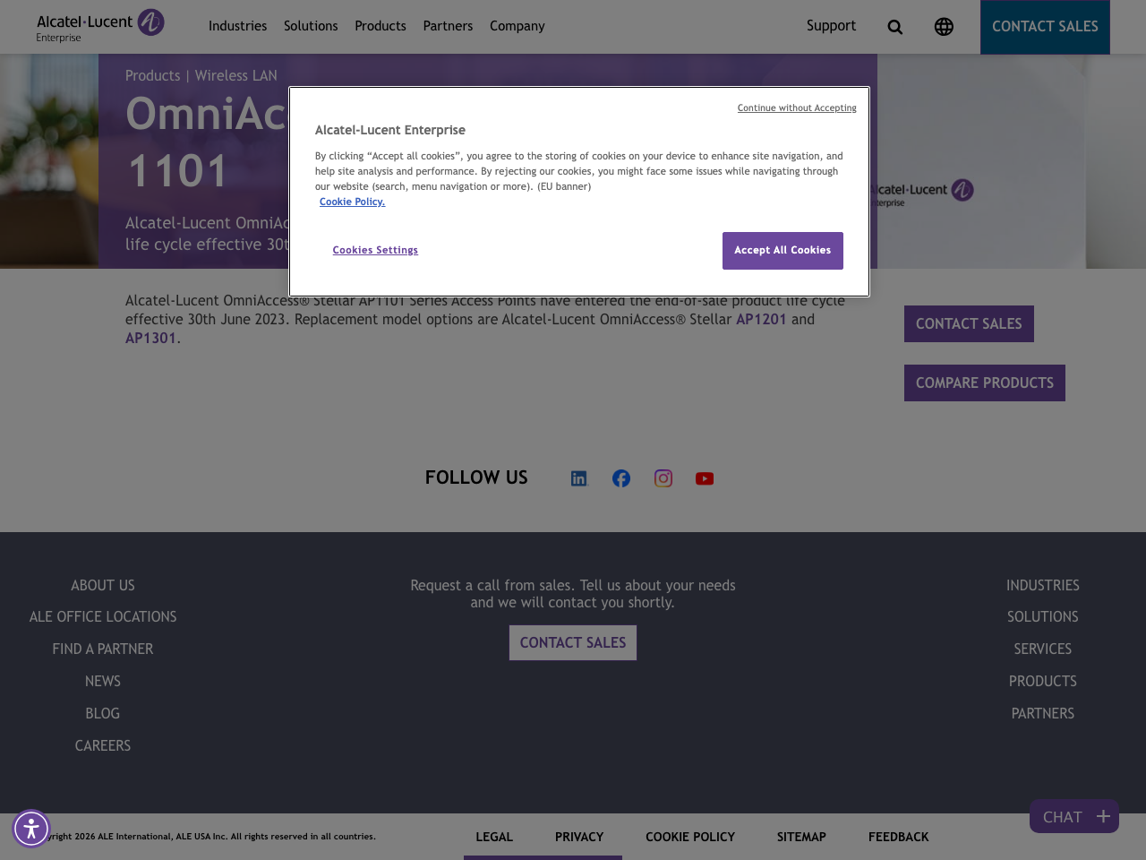 OmniAcess Stellar Access Points screenshot