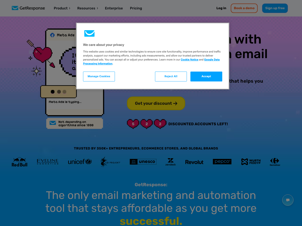 GetResponse screenshot