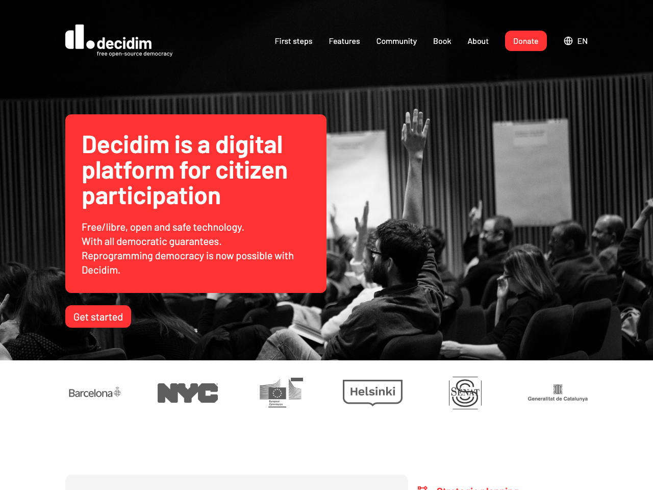 Decidim screenshot