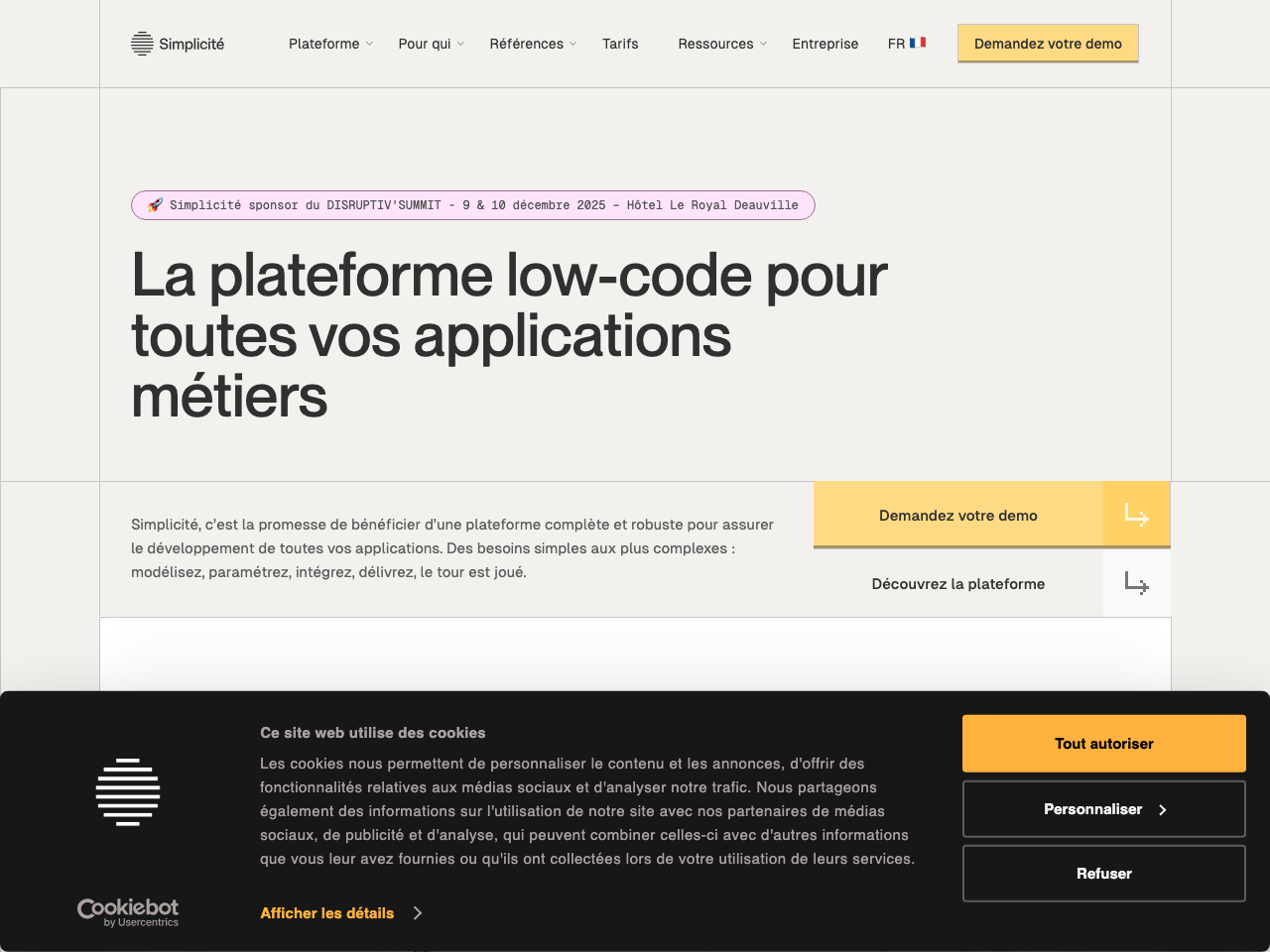 Simplicité Software screenshot