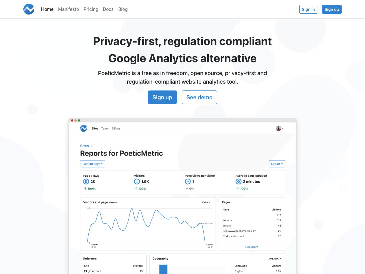 PoeticMetric screenshot