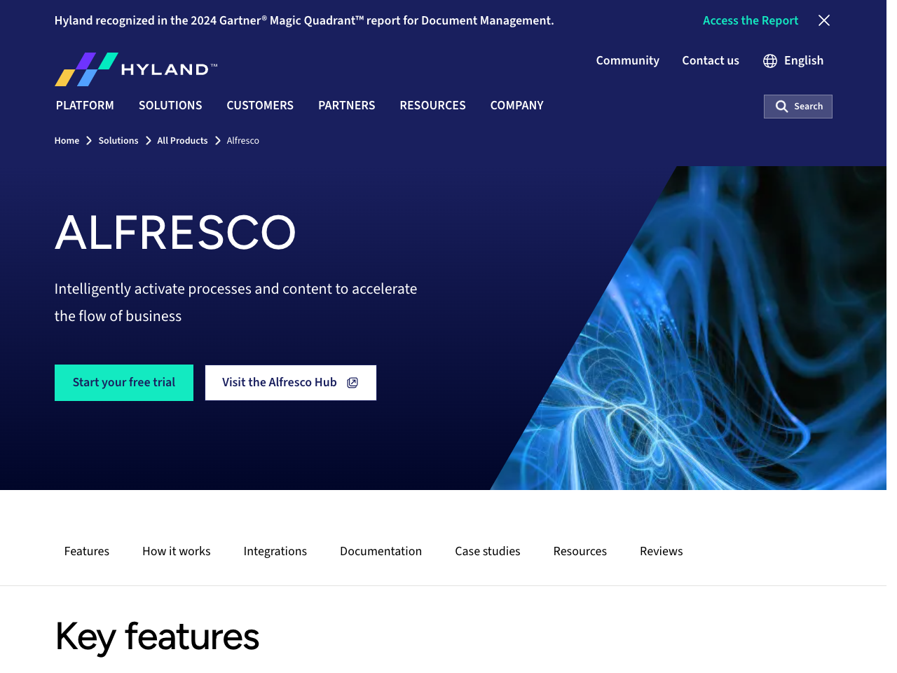 Alfresco Content Application screenshot