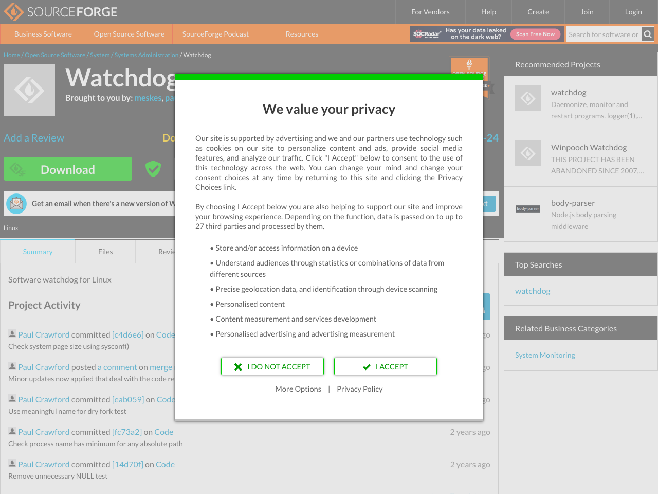 Watchdog screenshot