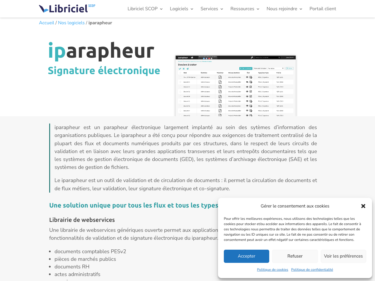 Iparapheur screenshot