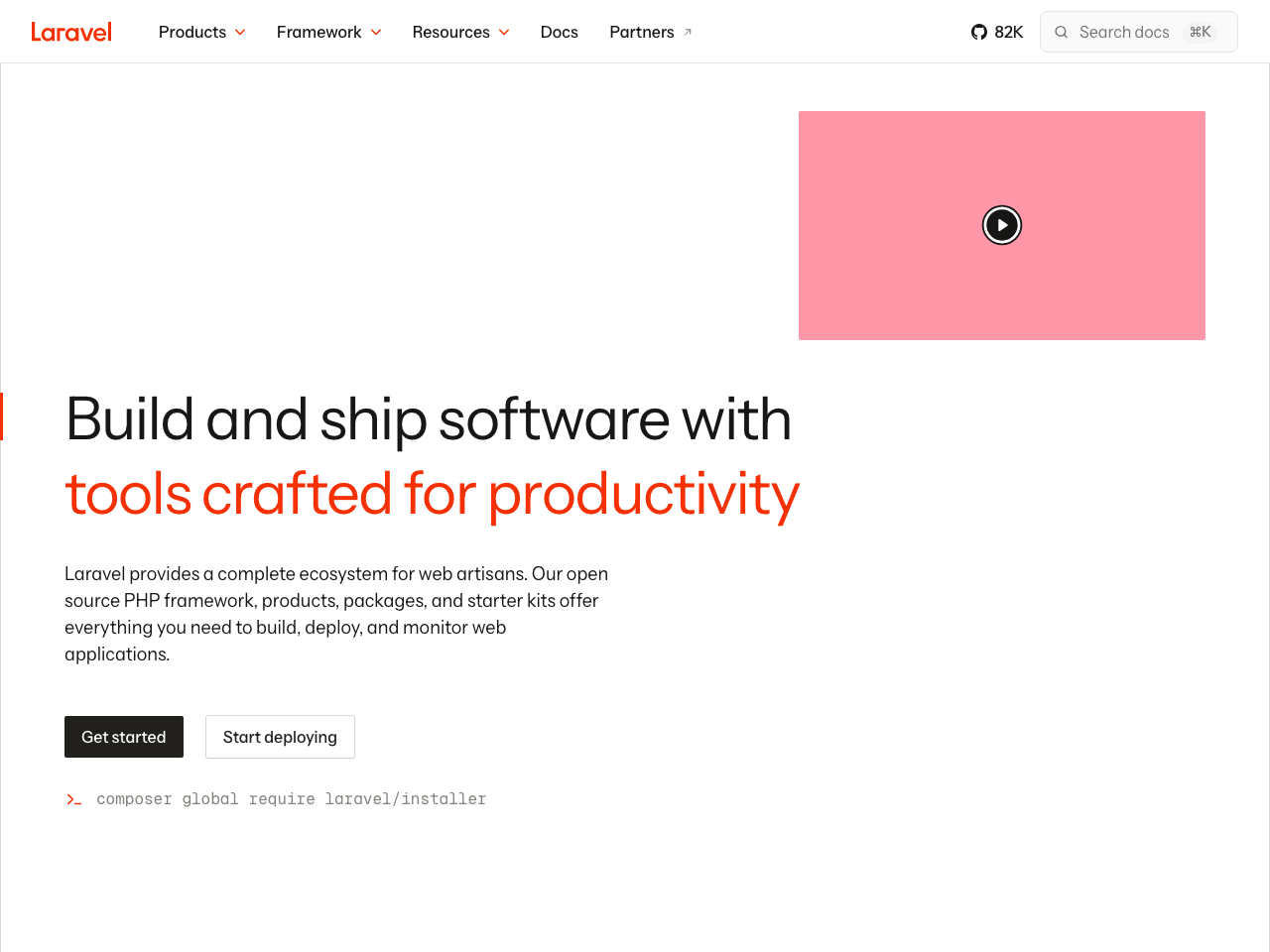 Laravel screenshot