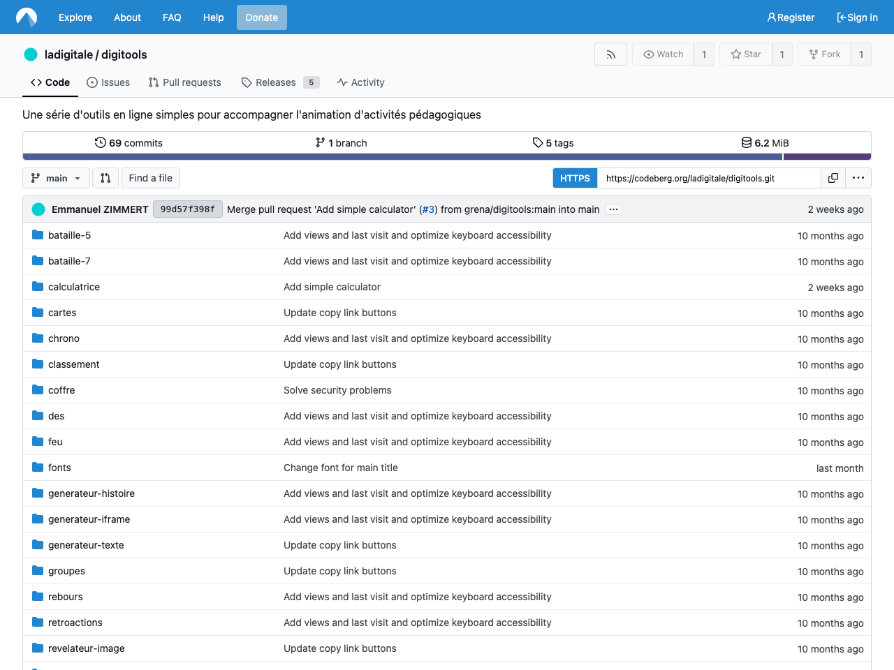 Digitools screenshot
