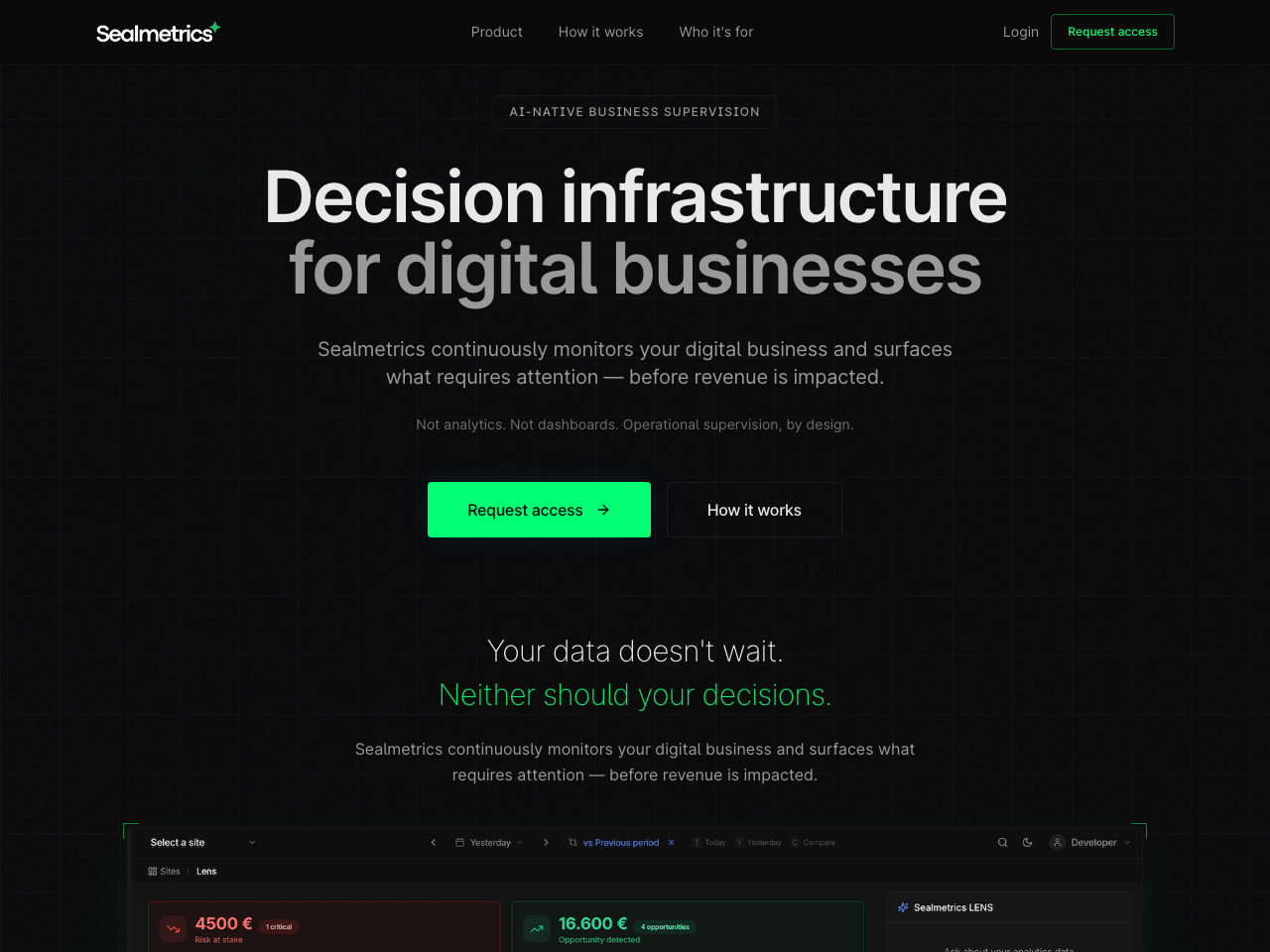 SEAL Metrics screenshot