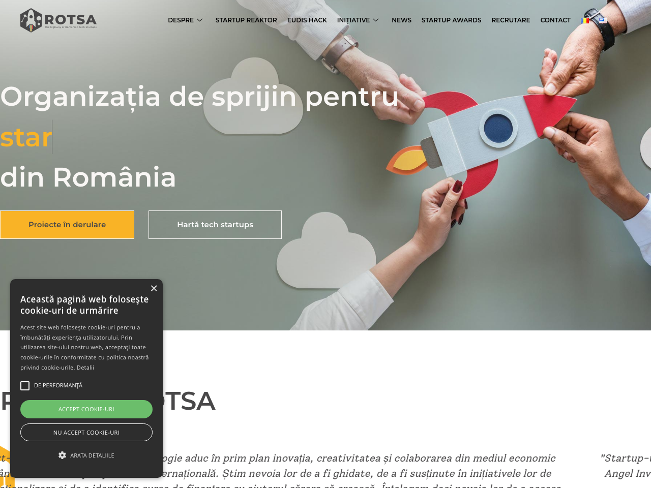 Romanian Tech Startups Association screenshot
