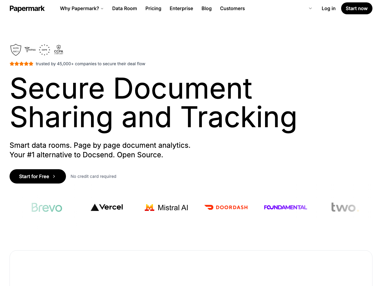 Papermark screenshot
