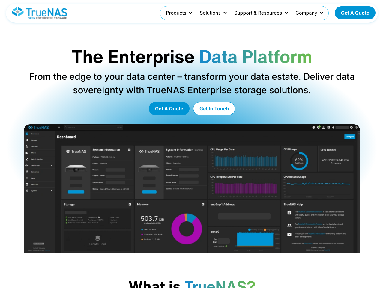 TrueNAS screenshot