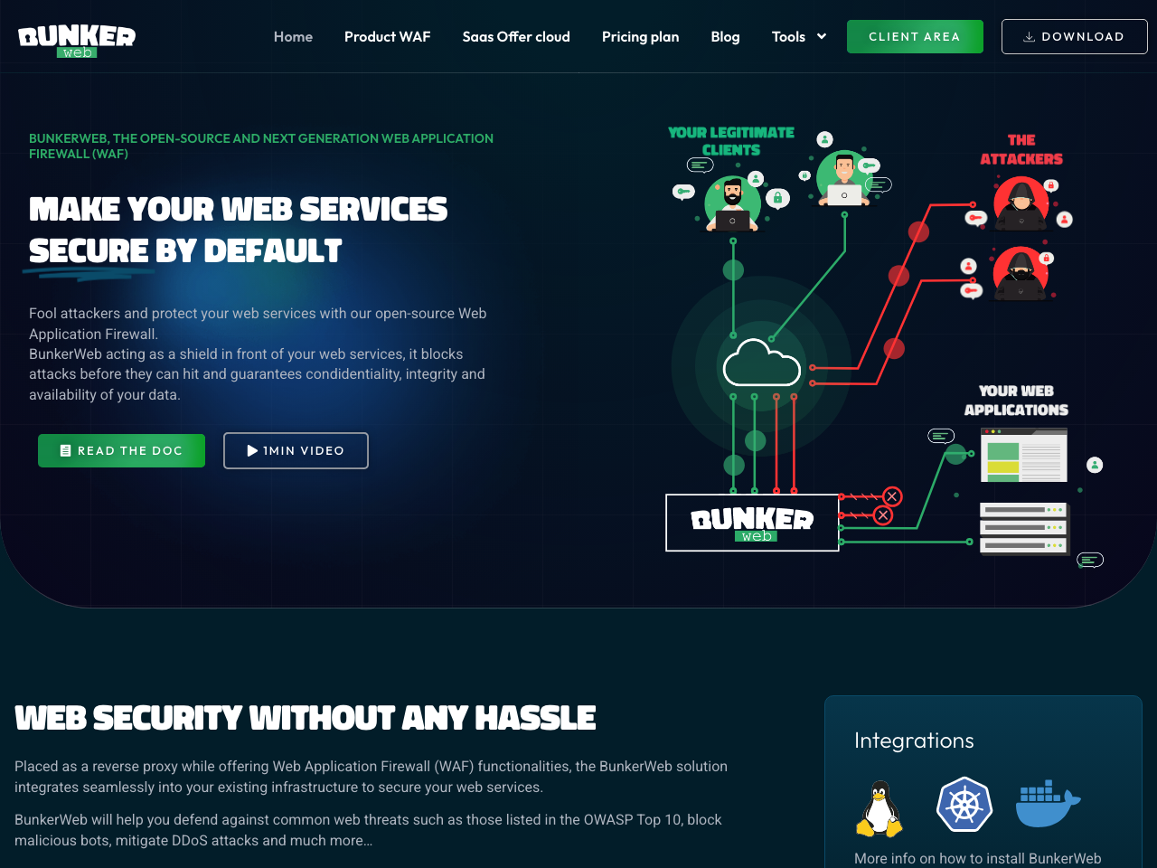 BunkerWeb screenshot