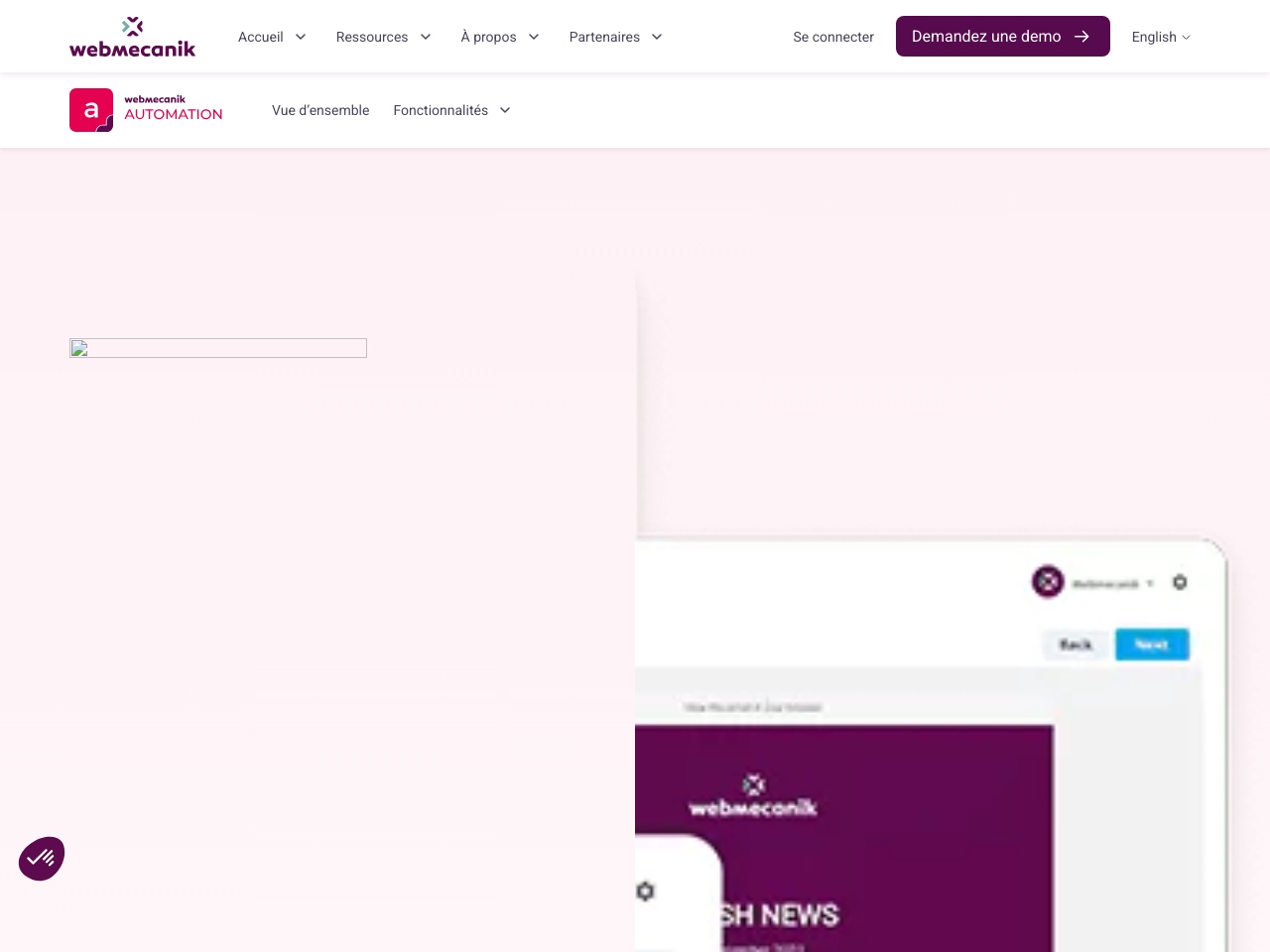 Webmecanik Automation screenshot