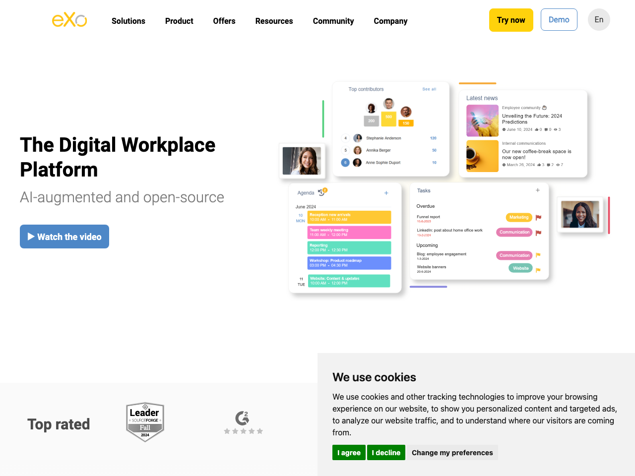eXo Digital Workplace screenshot