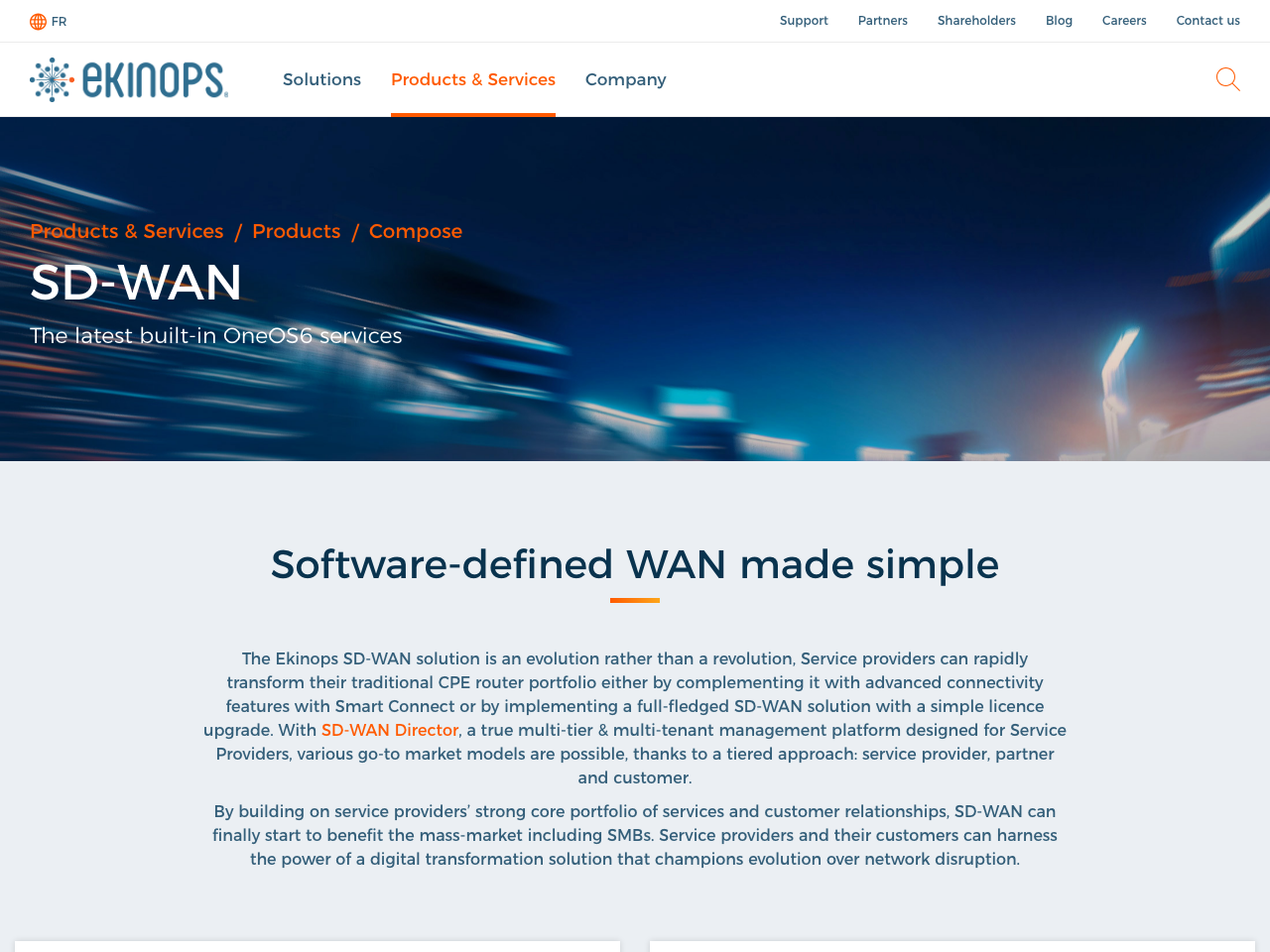 Compose SD-WAN screenshot