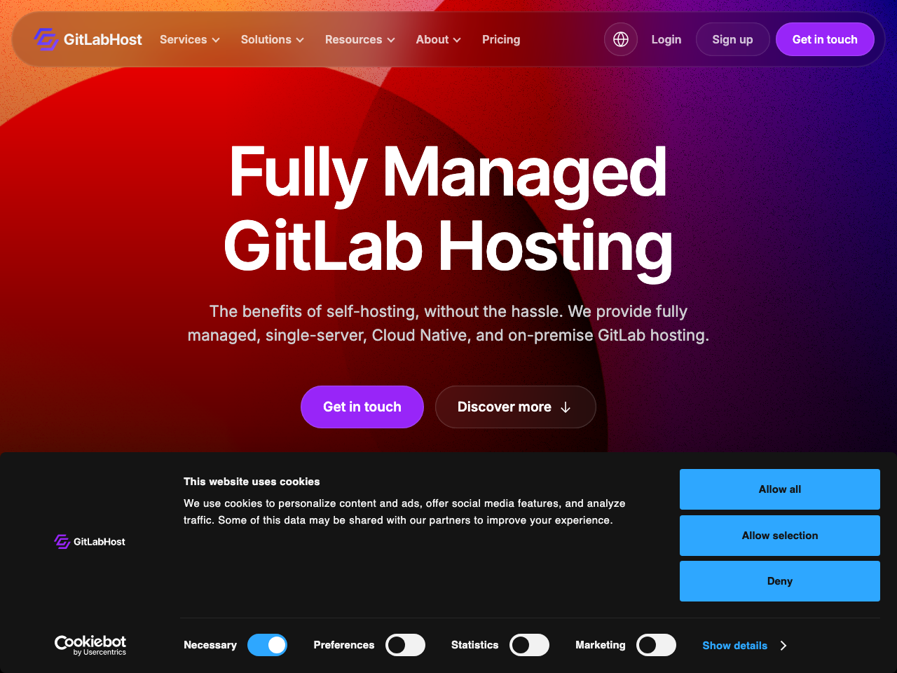 GitLabHost screenshot