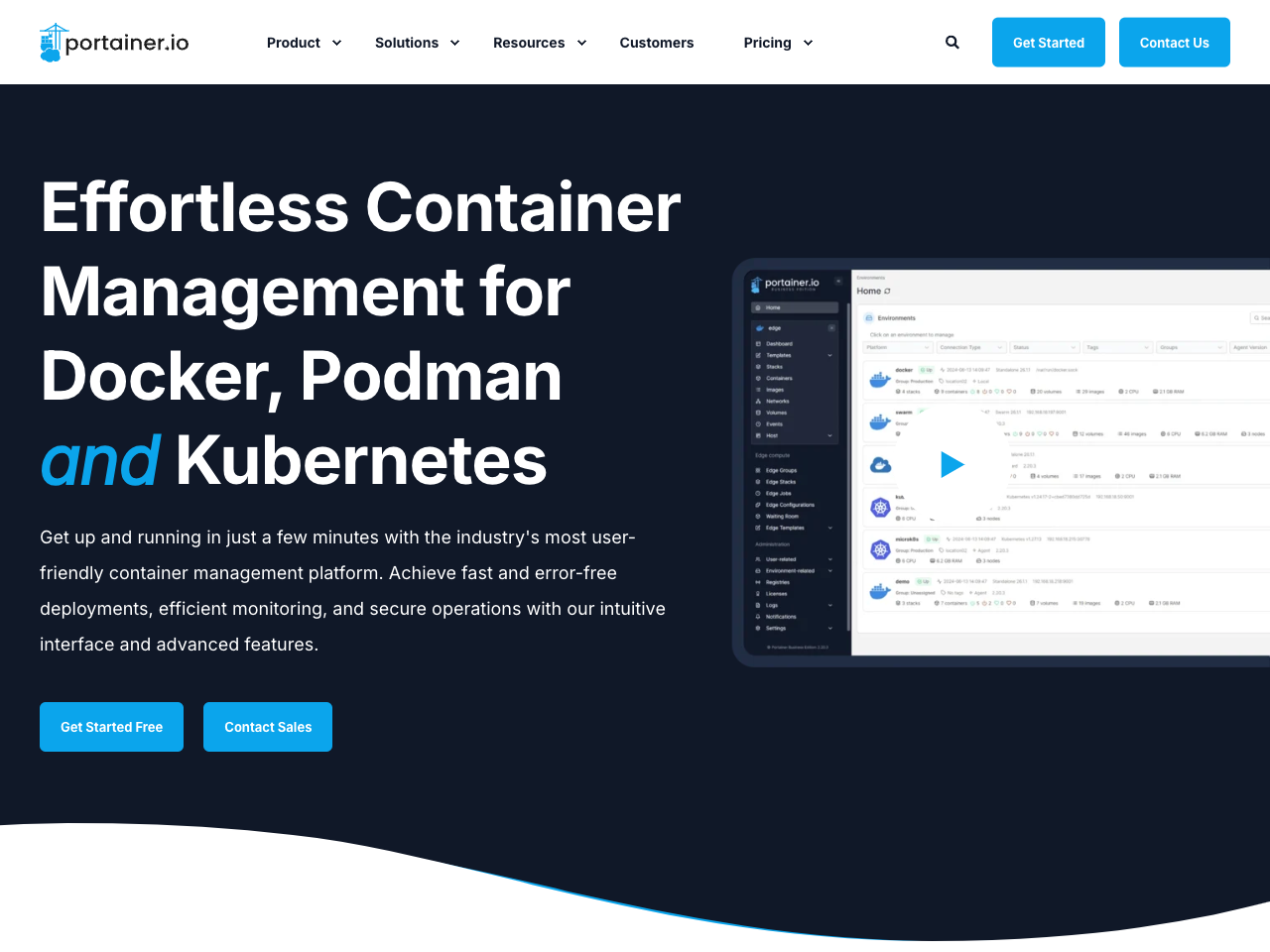 Portainer screenshot