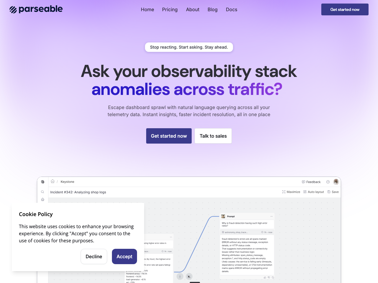 Parseable screenshot
