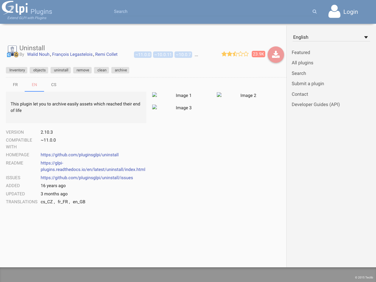 Uninstall screenshot