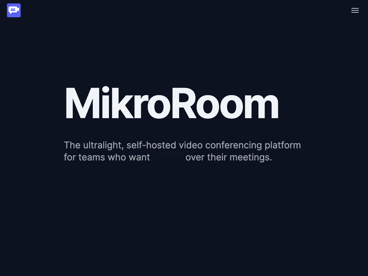 MikroRoom screenshot